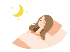 不妊治療・妊活に重要な睡眠をとる女性
