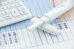 不妊治療の基礎体温の画像。